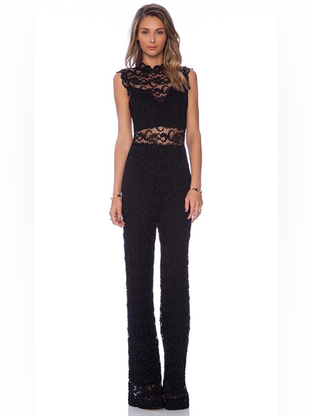 NIGHTCAP Dixie Lace Catsuit in Black